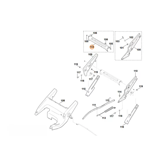 Stihl   Wspornik ukośny 6375 763 4500